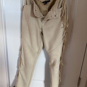 Forever 21 Tan Fringe Pants